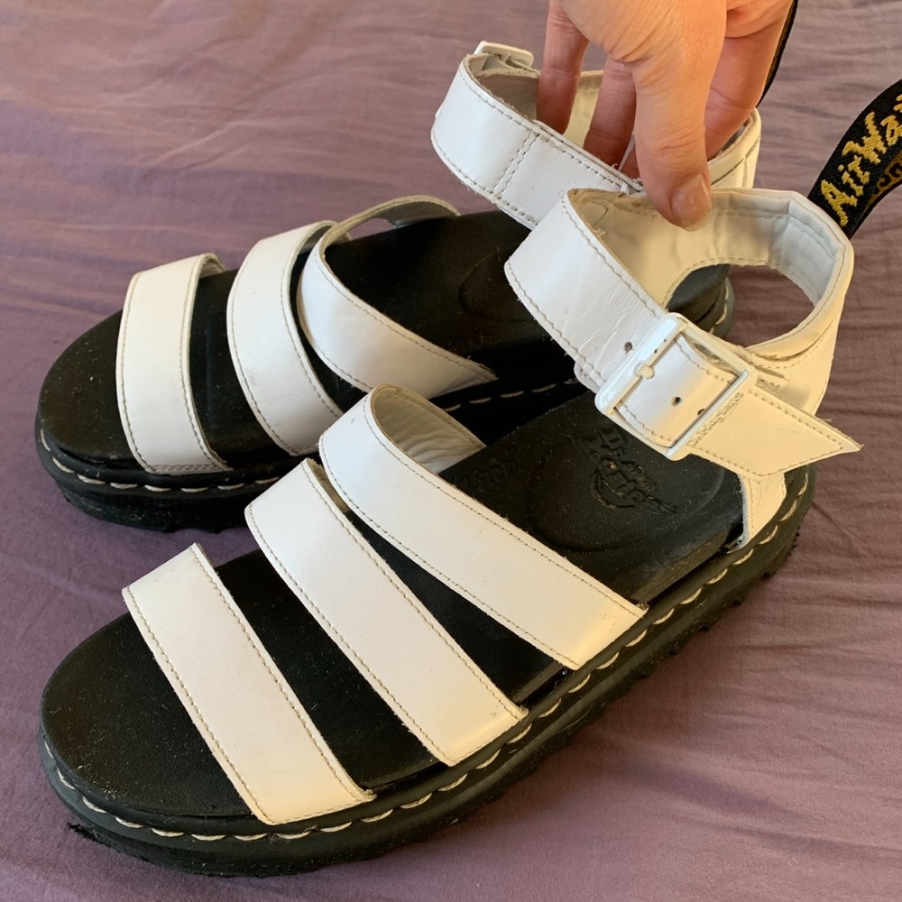 White Doc Marten Sandals